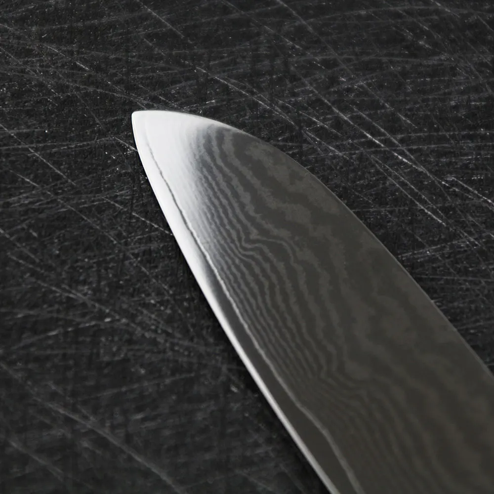 Sunnecko Профессиональный дамасский нож 5 дюймов Ножи Santoku сильная твердость
