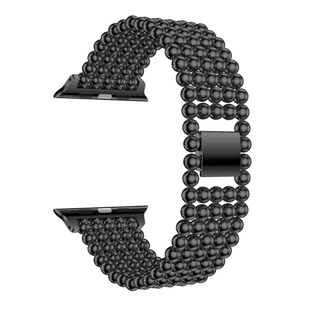 Ремешок для часов Apple Watch 42 мм 38 ремешок Золотой Новый роскошный бисер из