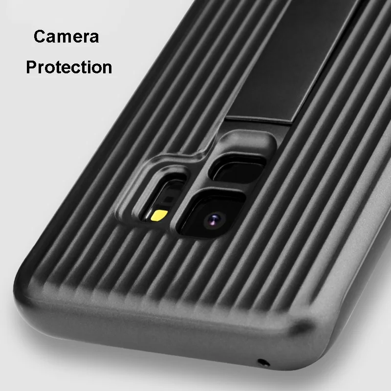 Жесткий прочный чехол для телефона Samsung Galaxy S9 S8 Plus S7 Edge автомобильный Магнитный с