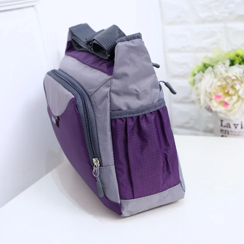 Male women's handbag preppy style school bag 2016 waterproof nylon messenger bag large bag light quinquagenarian bag large
