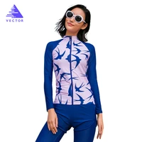 vector surfing and diving rash guards for women swimming rowing sailing surfing wetsuit surf swimwear rashguard