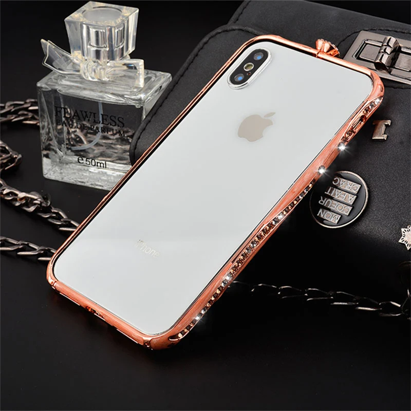 Блестящие стразы бампер чехол для iPhone 11 XS Max XR X 8 7 6 S Plus чехол s диаманта Bling «любящее сердце» с декоративной металлической пряжкой и Алюминий рамка