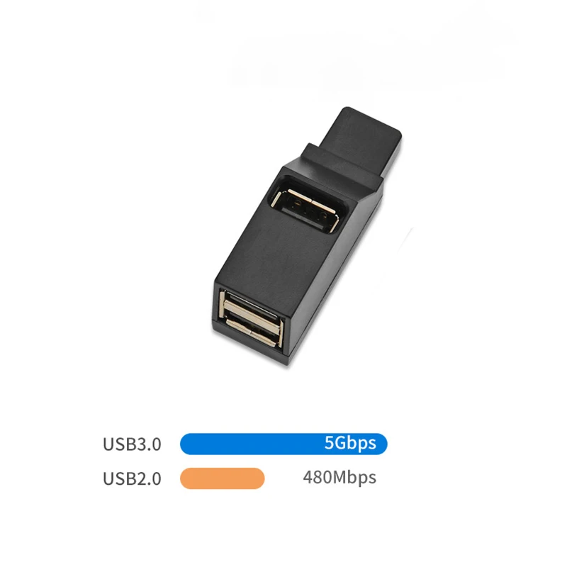 Powstro мини 3 Порты и разъёмы USB док-станция Usb 3,0 концентратор 2,0 Высокое Скорость PLC сплиттер для портативных ПК U дисковая карта считывания кода для мобильного телефона док-станция Usb