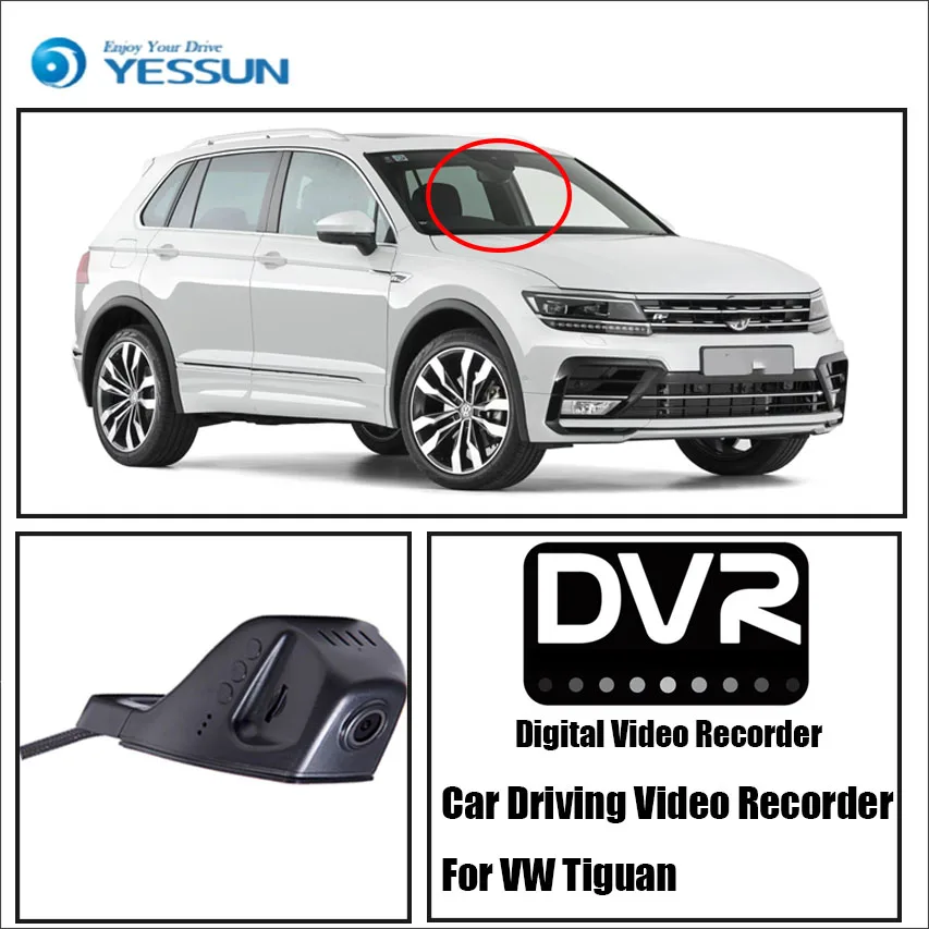 YESSUN для Volkswagen Tiguan iPhone Android Функция управления приложением автомобильная Передняя