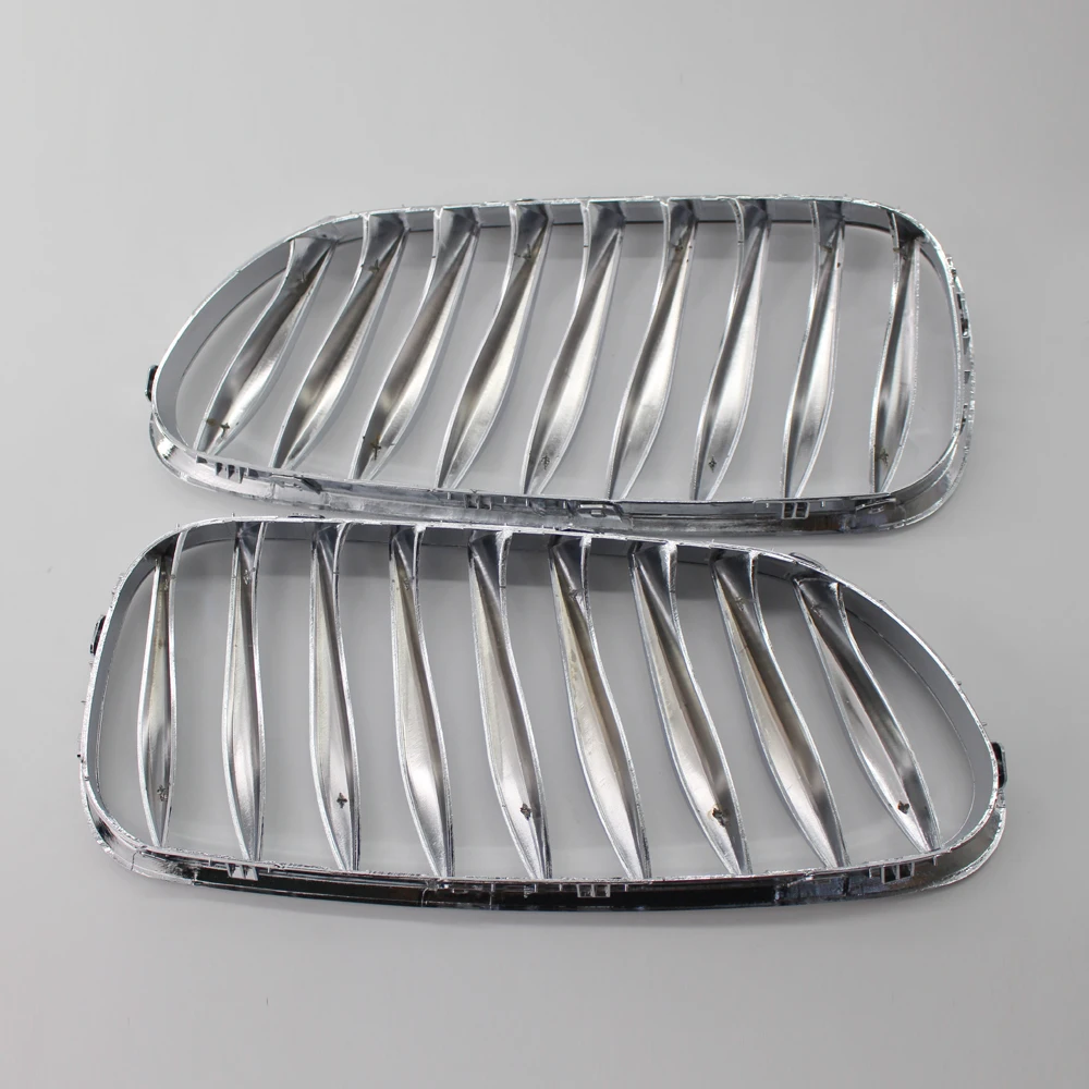 Left Right Side Chrome Sporty Front Grille Grill For BMW E85 E86 Z4 03-07 Coupe Convertible 2 Door 51117117757 51117117758 | Автомобили и