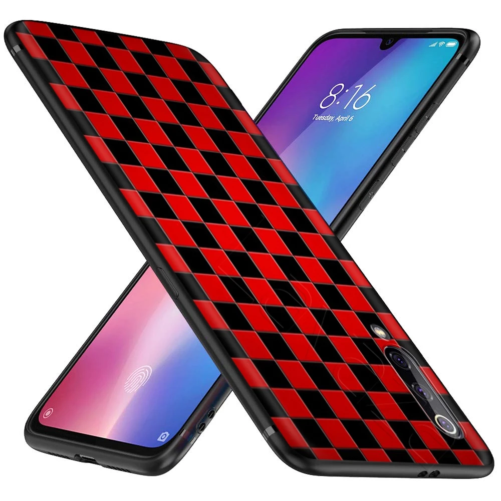 Шахматный клетчатый чехол для Xiaomi Redmi Note 8 Pro MI MAX 3 6 9 SE A1 A2 A3 10 Lite Plus 8A F1 K30 |
