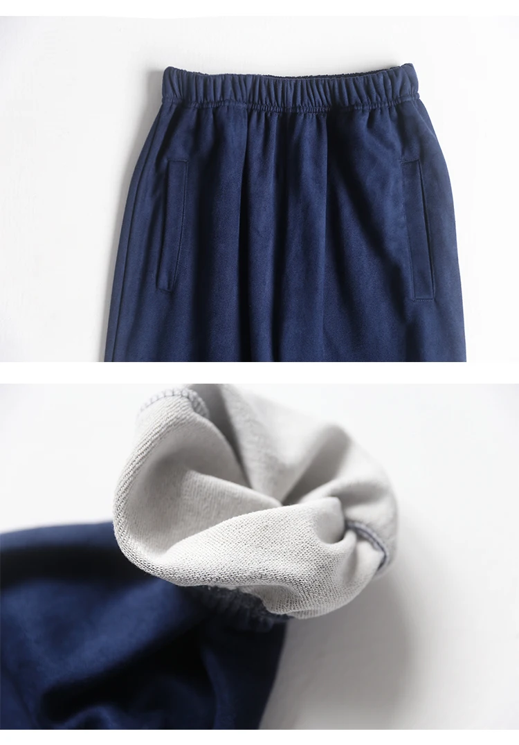 Женские шаровары полной длины свободные брюки с высокой талией и эластичными