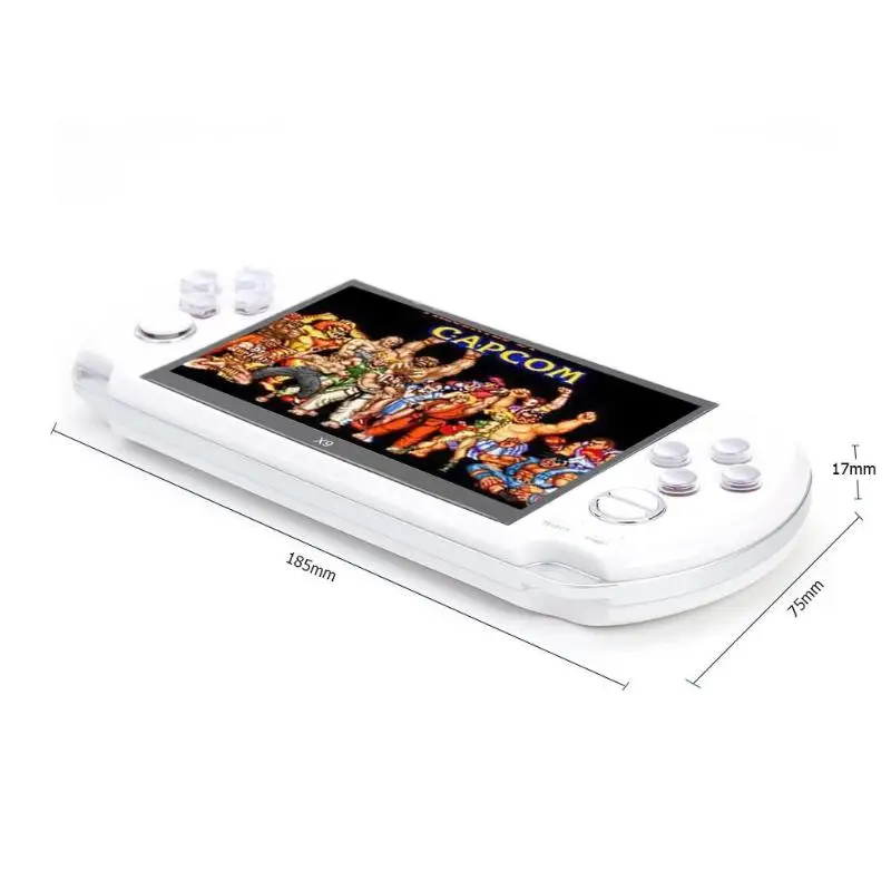 ALLOYSEED X9 5 дюймов Большой экран 8 г памяти игры портативный плеер для GBA NES Палм Поддержка 6 игр ход архивов