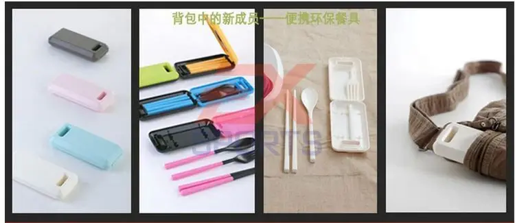 100X набор для улицы ABS столовая посуда складные палочки еды Ложка Вилка