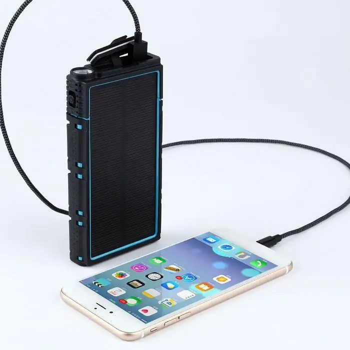 Водонепроницаемый Солнечный 30000mAh внешний аккумулятор зарядное устройство для