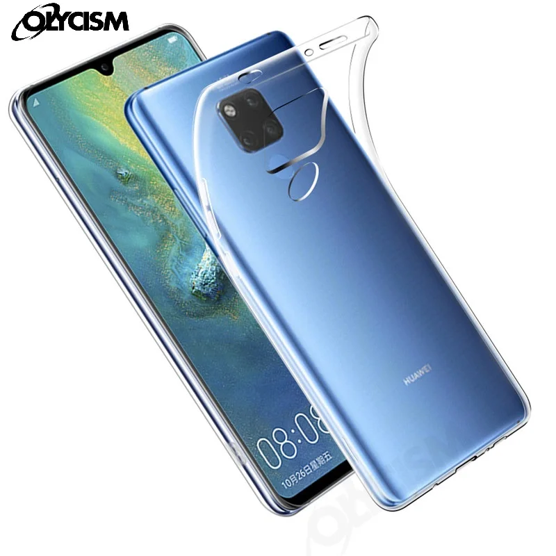 Olycism For Huawei Mate 20 X Case Ultra-thin Transparent Slim Silicone Soft TPU Mate20 Lite 20X Pro Protective Cover | Мобильные