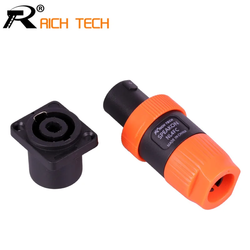20 штук Динамик 4Pin Plug кабельные разъемы 4 полюсный штекер аудио вилка + Powercon Pin
