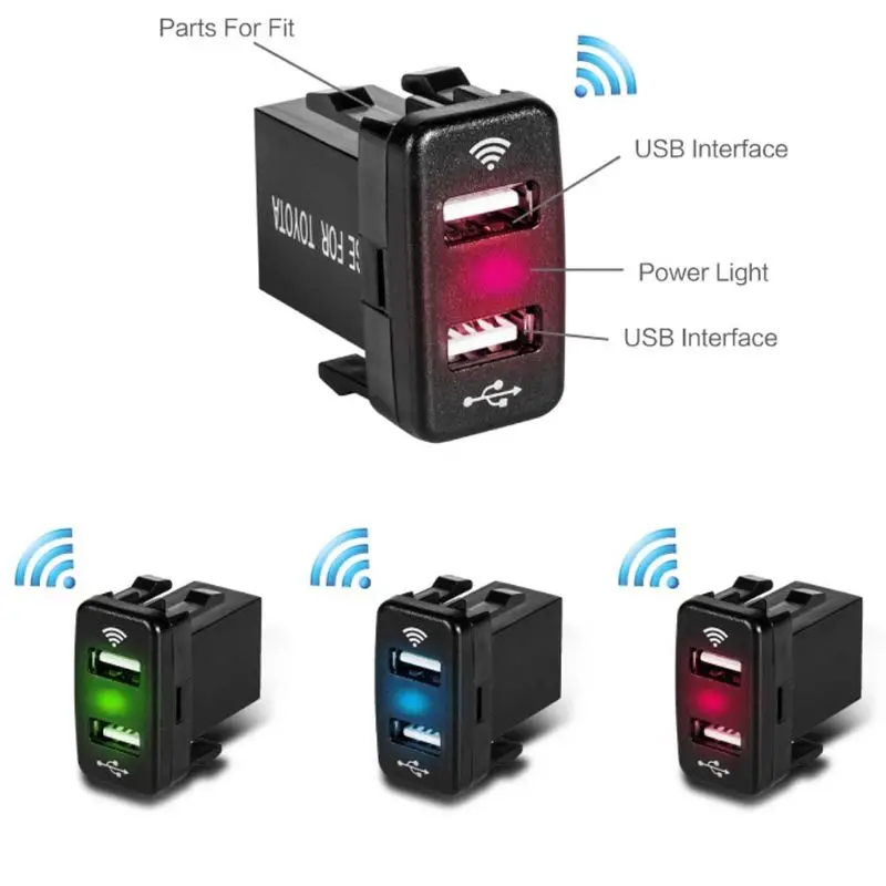 40x22 мм Bluetooth GPS локатор 12В 24В двойной Переходник USB для зарядки в машине Toyota |