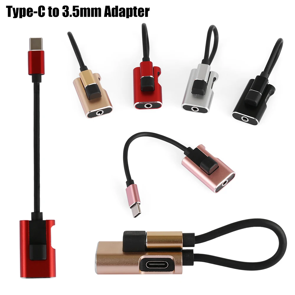 1 шт. type-C USB C до 3,5 мм AUX аудио конвертер зарядный кабель сплиттер для наушников адаптер Аксессуары для мобильных телефонов