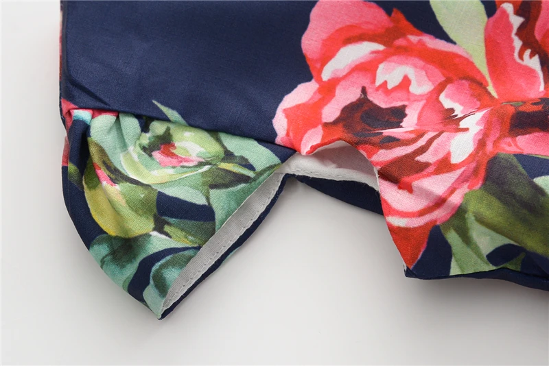 Летнее платье для девочек Inmusion 2017 модные брендовые дизайнерские платья с цветами