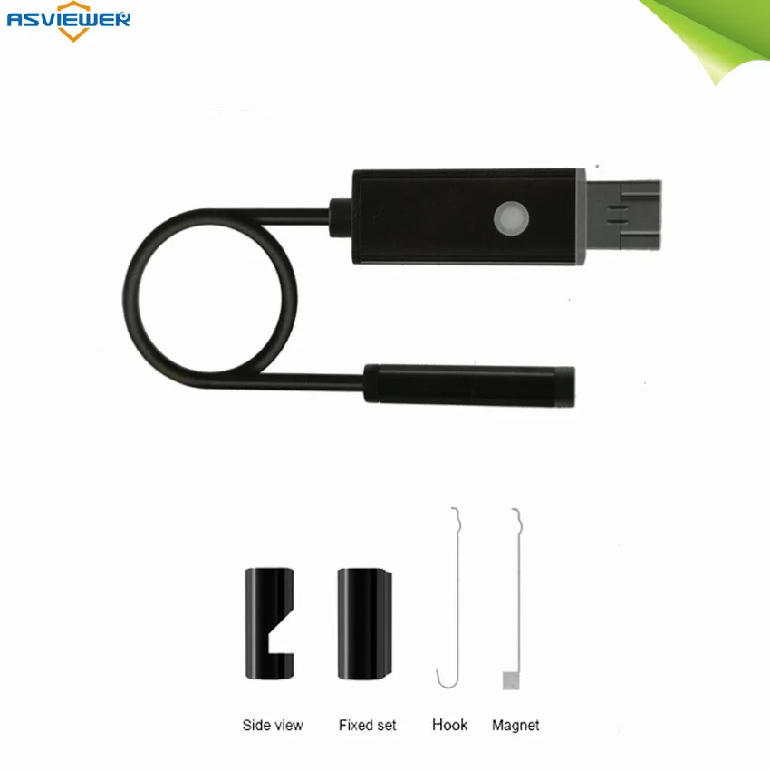 7 мм эндоскоп mini USB android IP67 Водонепроницаемый 6 светодиодов Регулируемый бороскоп