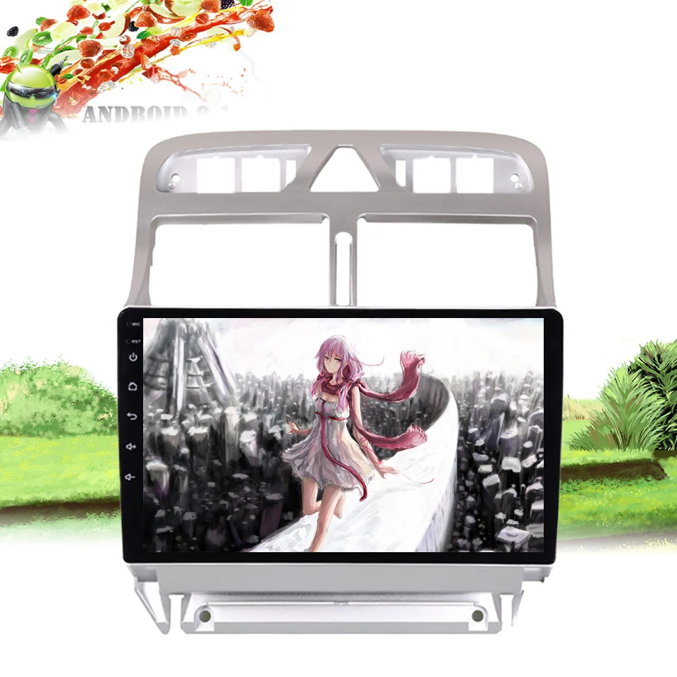 Android автомобильное радио для peugeot 307 2002 2013 9 дюймов 1024*600 Восьмиядерный wif SIM 4G Видео