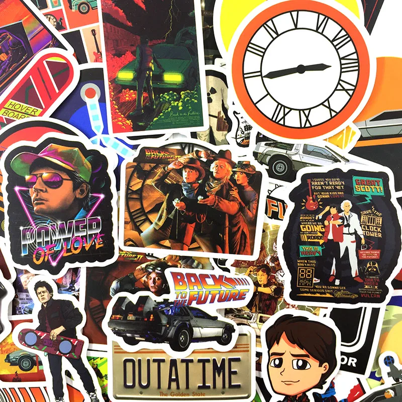 10/50 шт Back To The Future Стикеры s для Чемодан мотоцикла шкаф скейтборд ноутбук телефон