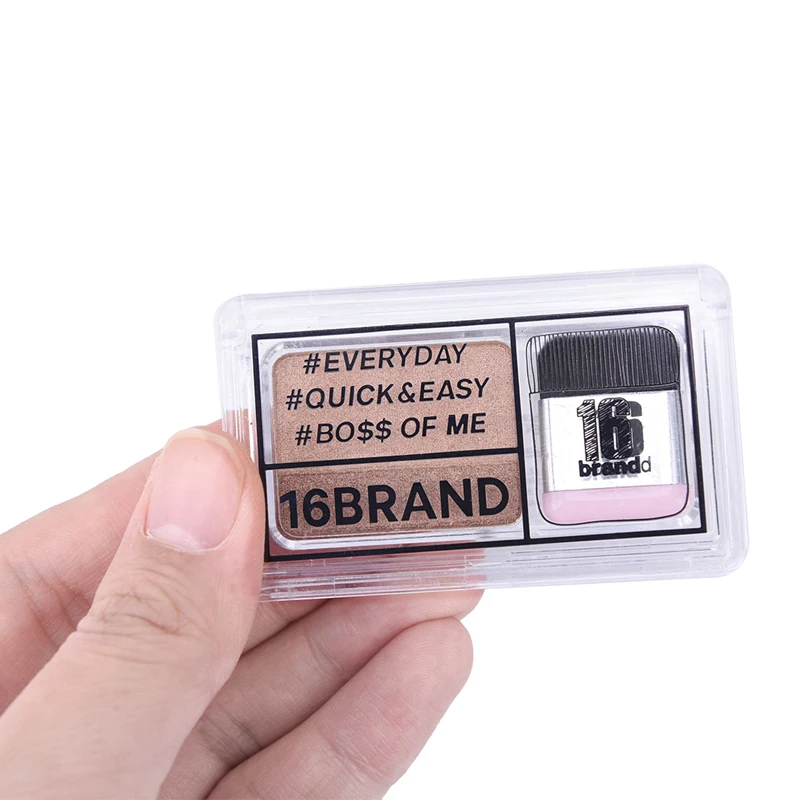 Модные 3 секунды женские тени для век макияж матовый двойной слой цветной