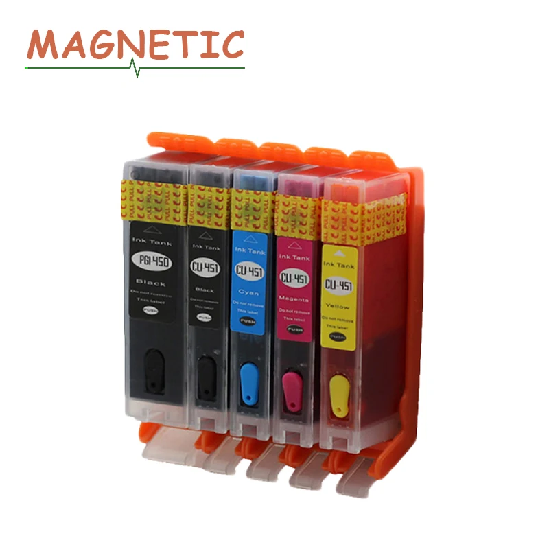 5pcs PGI 450 PGI-450 Refillable Ink Cartridge for Canon iP7140 iP7240 MG5440 MG5540 MG6440 MX924 iX6840 MG6340 iP8740 pgi450 | Компьютеры