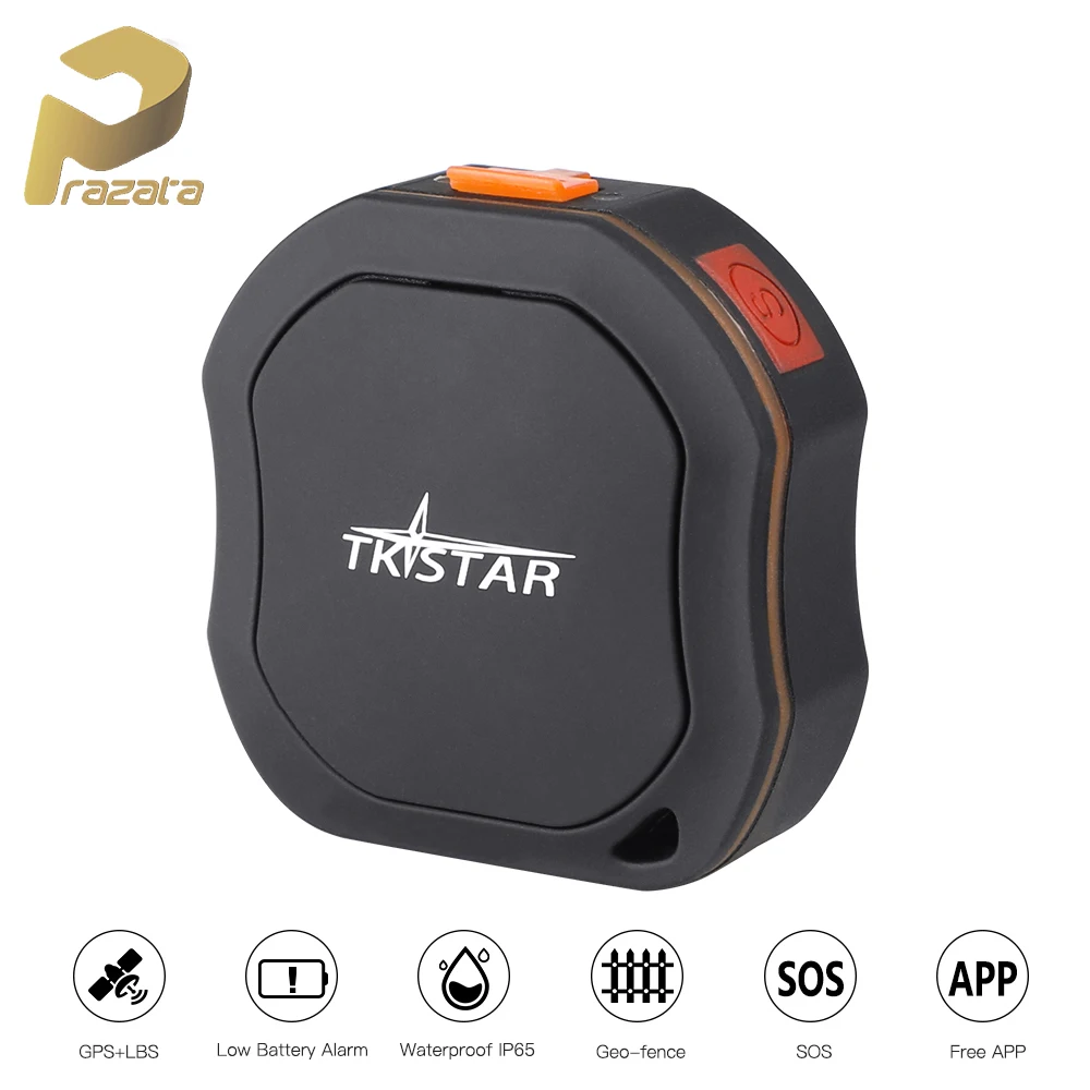 Миниатюрный GPS-трекер Prazata для детей водонепроницаемый IP68 с SOS GSM TK1000 Бесплатное