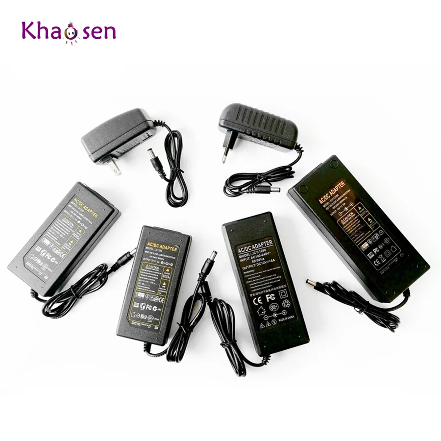 AC100V 240V к DC12V 1A 2A 3A 5A 6A 8A 10A адаптер питания Трансформатор зарядное устройство