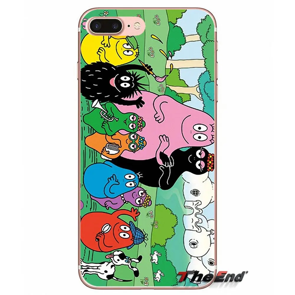 Чехол для Samsung Galaxy S3 S4 S5 MINI S6 S7 edge S8 Plus Note 2 3 4 5 Grand Core Prime Les Barbapapa Barbamama Pink Smile|case plus|for