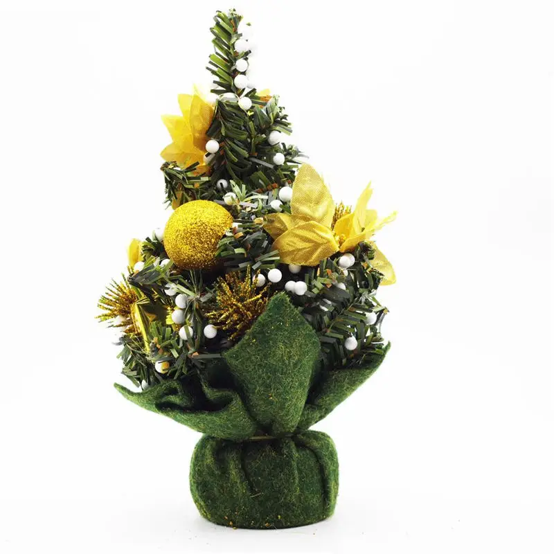 1 шт. искусственная Рождественская елка Санта Клаус зеленая подставка