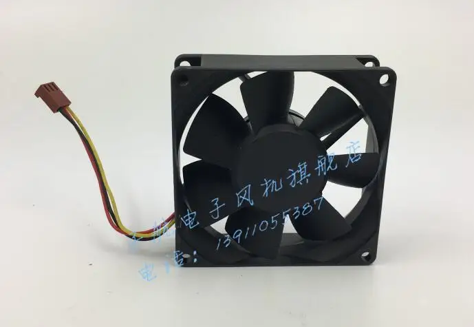 3-проводной вентилятор шасси KD1208PTB2 8025 12 в 2,1 Вт
