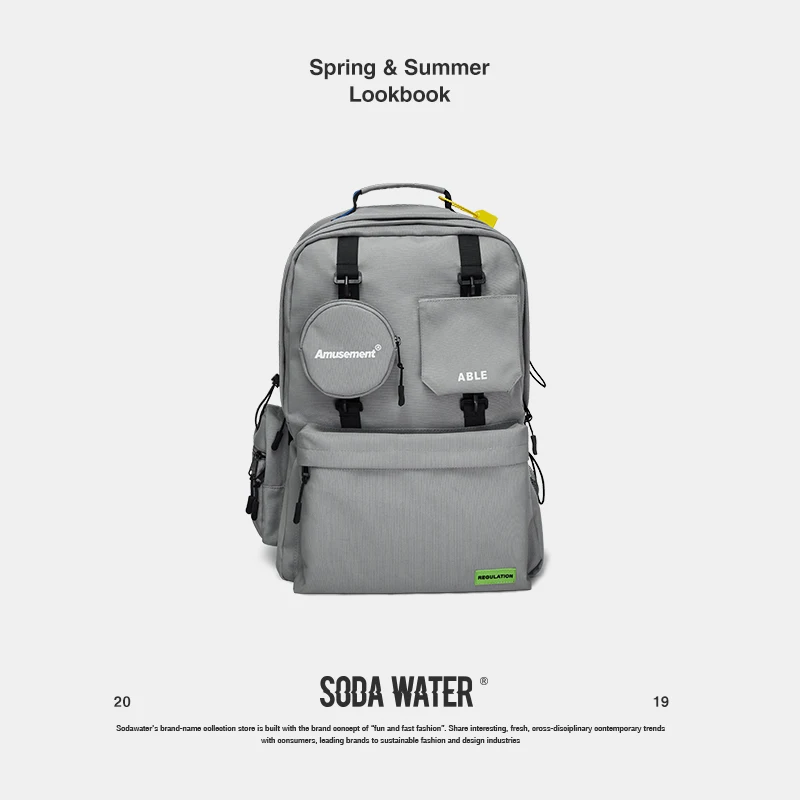 Рюкзак SODA WATER школьный повседневный рюкзак для ноутбука уличная одежда упаковка