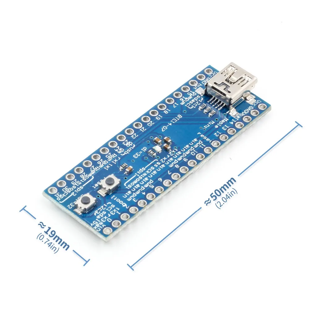 STM32F103CBT6 клен мини ARM STM32 Cortex-M3 плата контроллера Модуль 3,3 В USB цифровой IO ШИМ контакты порт