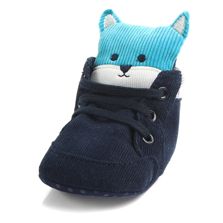 Cute cat Lace-up baby pedal shoes Newborn Infant Toddler First Walkers Soft Soled Cotton Fabric Kids Shoes |