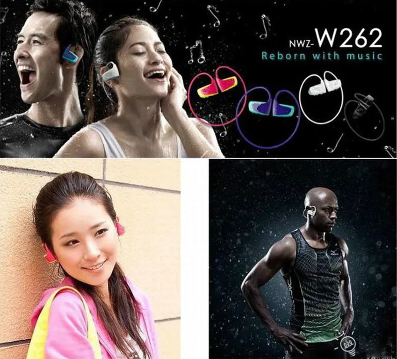 Высокое качество 8 Гб спортивный MP3-плеер W262 стерео гарнитура MP3 наушники для Walkman MP3 плеер