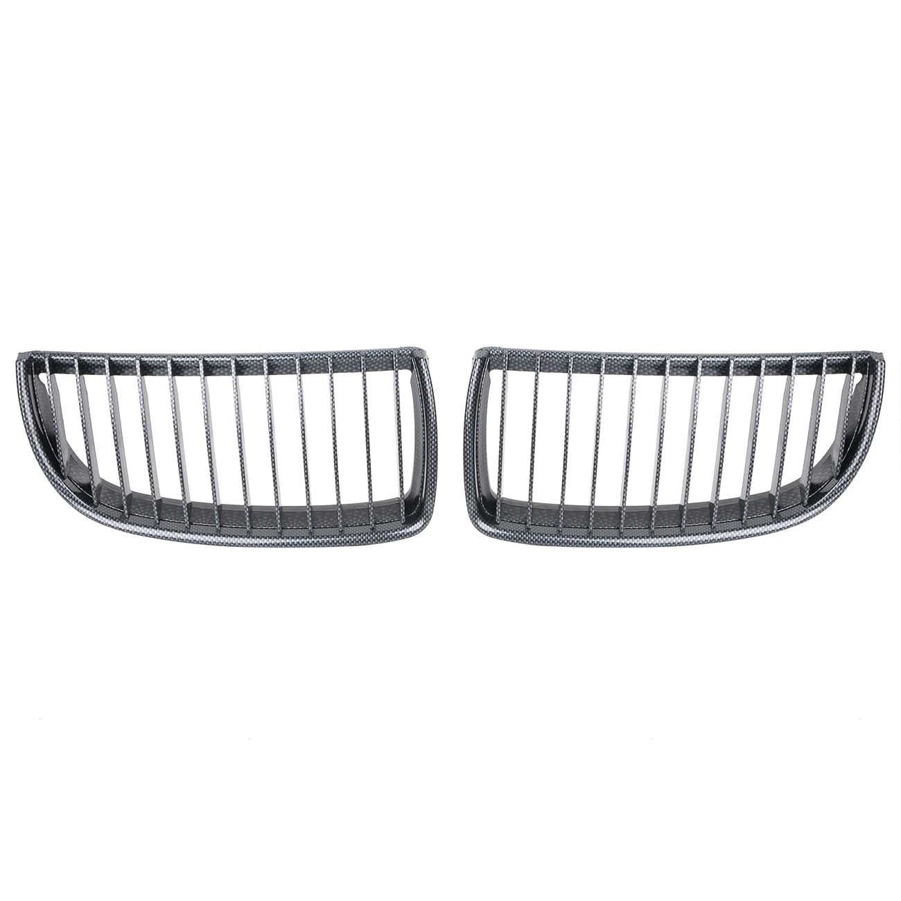 Углеродная Черная передняя решетка для почек BMW E90 E91 325i 328i 330i 335i Sedan Touring 2005 2006 2007