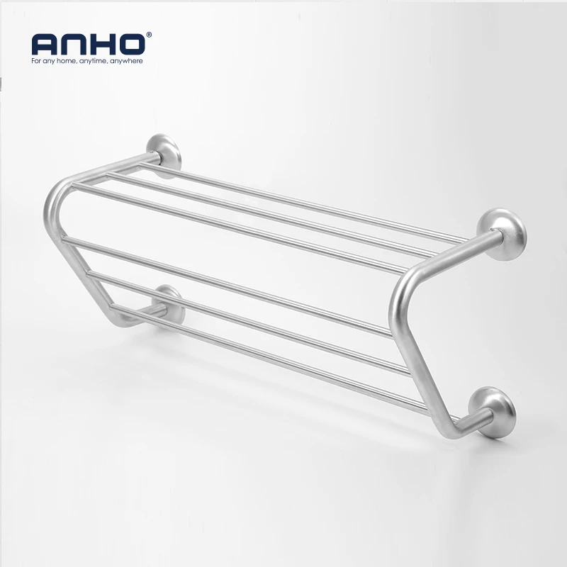 Нержавеющая сталь ванная комната настенный вешалка для полотенец полотенце из