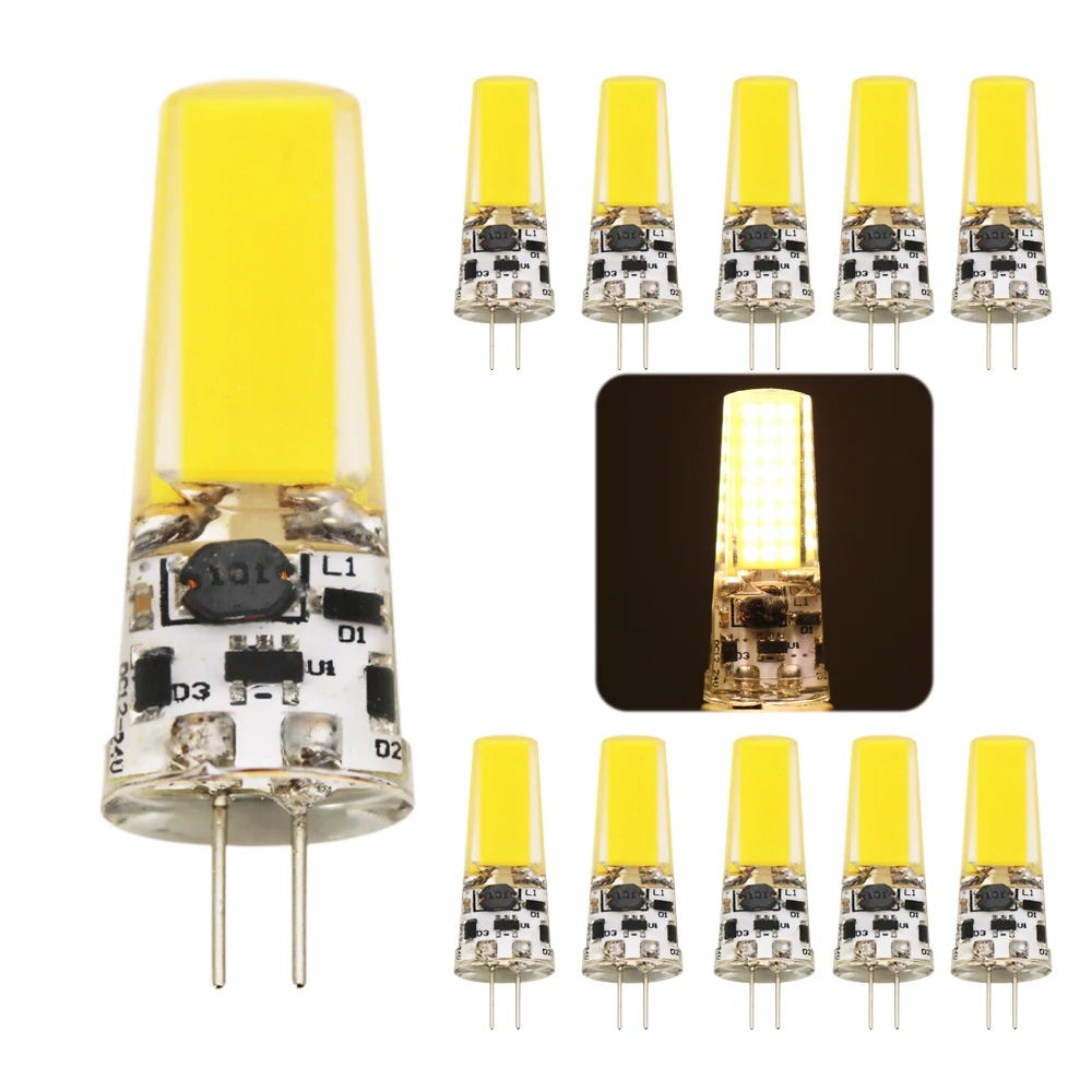 10 шт. G4 COB светодиодный светильник 9 Вт ACDC 12 В AC220V светодиодный G4 лампа Кристалл светодиодный светильник Лампада лампада Bombilla ампула заменить галогенные
