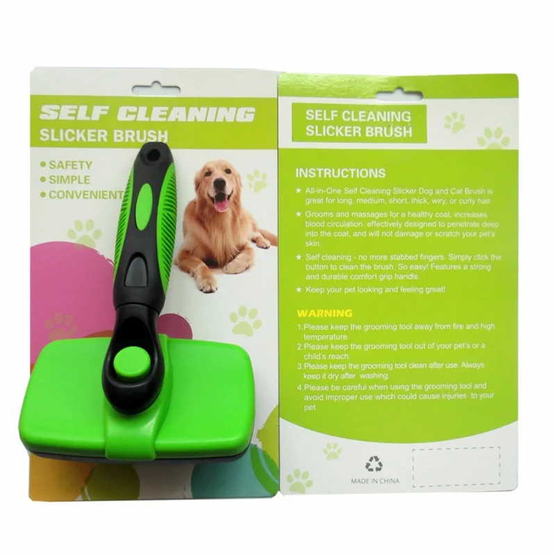 

Pet Supplies Dog Hair Removal Brush Cat Cleaning Automatic Stainless Steel Needle