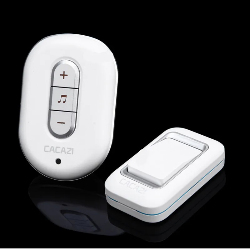 1 transmitter+1 receiver home 300M remote control digital AC 110-220V waterproof button elderly pager plug-in Wireless DoorBell |