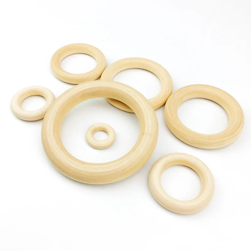 Круглые деревянные бусины 20 шт./лот естественного цвета 20/25/30/35/40/45/50 мм круглые