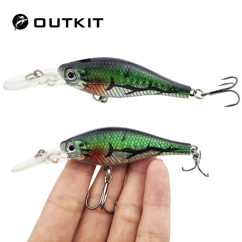 OUTKIT 1 шт. 6 8 г 5 см лазерные воблеры рыболовные снасти 3D глаза тонущий гольян