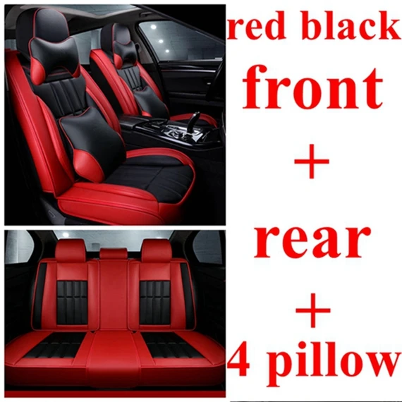 red black luxury Автомобильный чехол для Dacia Duster Sandero Logan DODGE Challenger Ram Rampage caliber Nitro NEON Caravan Journey Дротика Мститель - Название цвета: red black luxury