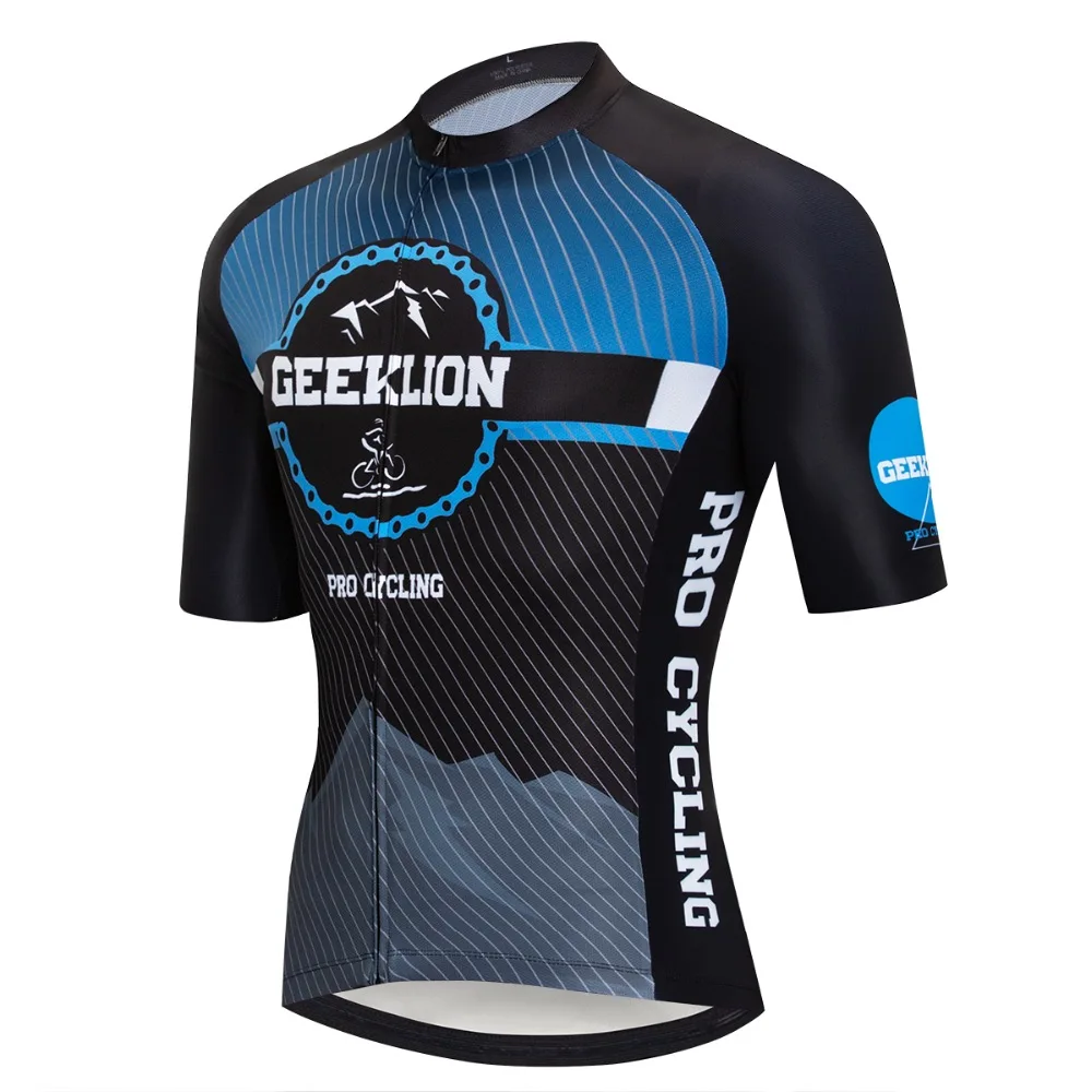 Geeklion летняя гоночная велосипедная рубашка Джерси MTB с короткими рукавами