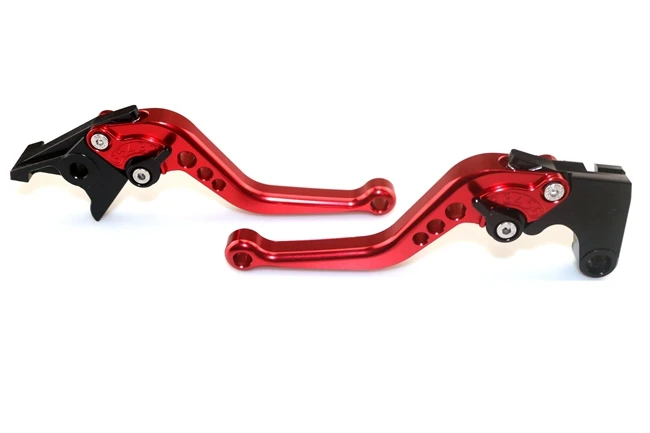 Short-Red Алюминиевый CNC регулируемый тормозной рычаг сцепления мотоцикла для HONDA CBR1000RR/FIREBLADE/SP-18 - Цвет: Short-Red