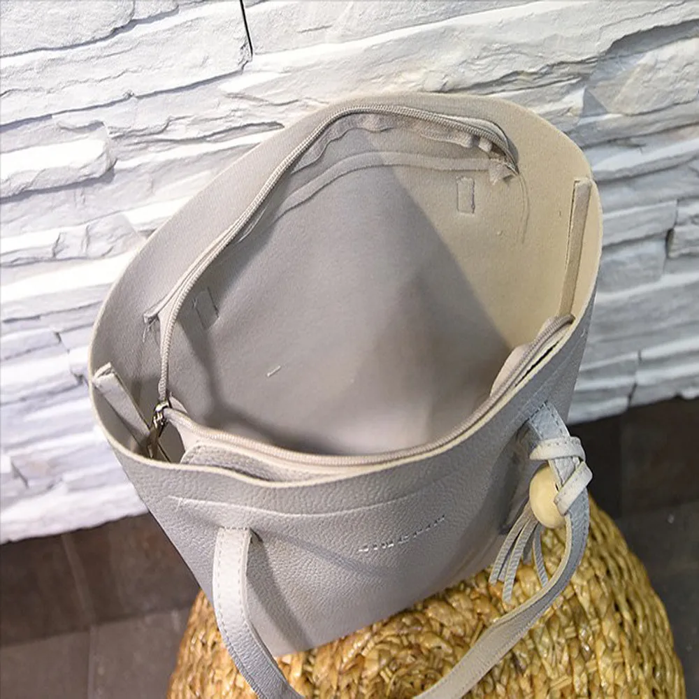 Aelicy сумка мессенджер для девочек из трех предметов кожаные сумки на плечо модная