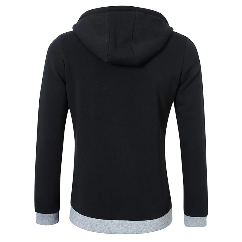 У хороший мужская куртка с модным принтом для мужчин повседневная капюшоном Slim Fit