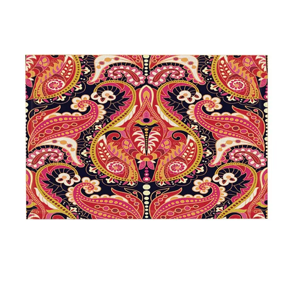 Цветочный Коврик для ванной с пейсли Традиционный персидский художественный