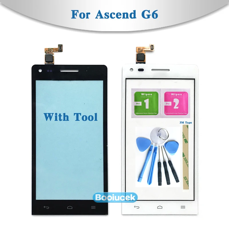 High Quality 4.5&quot For Huawei Ascend G6 Touch Screen Digitizer Sensor Outer Glass Lens Panel | Мобильные телефоны и