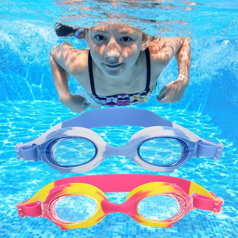 Детские очки для плавания зеркальные бассейна дайвинга ПК 2 вида цветов