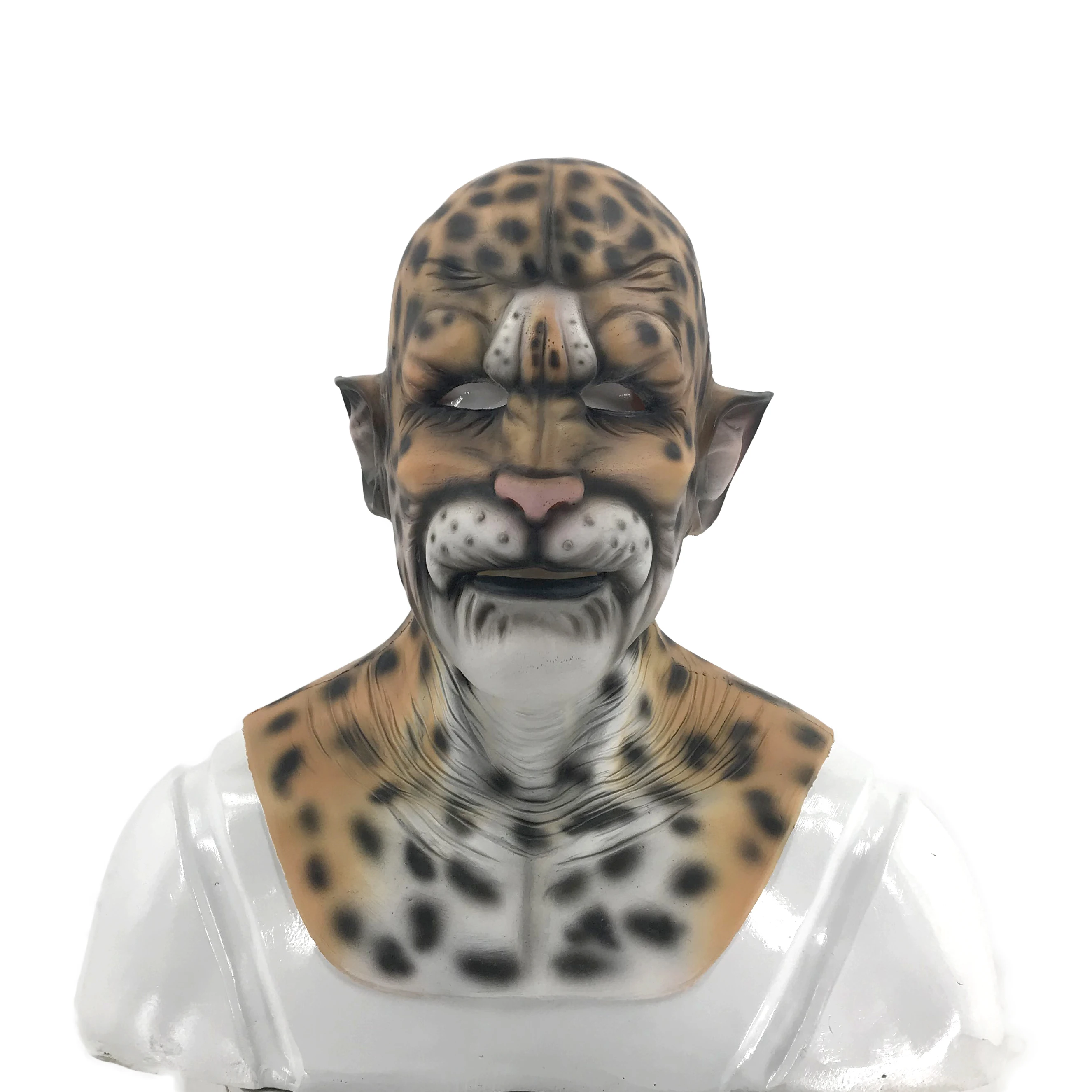 Новый стиль Реалистичная дикая Леопард Хищник силиконовая маска для лица