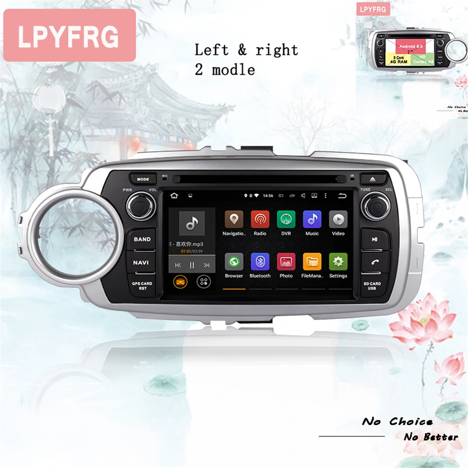 2DIN android 10 8 Core RAM 4 Гб ROM 64 автомобильный стерео экран радио для Toyota Yaris 2012-2019 DVD плеер